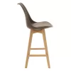 Gaston stool bar PP with PU color mocha professional construction