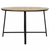 Table Gianno natural-black leg D120x76cm