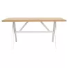 Table Alarick natural-white leg 160x90x76cm