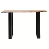 Slim console acacia wood natural-leg black 120x40x75.5cm