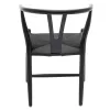 Chair Sandra wood-rope black