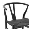 Chair Sandra wood-rope black