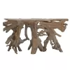 Κονσόλα Root χειροποίητη teak ξύλο φυσικό 150x40x80εκ