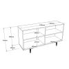 Sideboard Jethro sonoma-cement 138x40x73cm