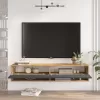 Roscoe wall TV unit in color dark grey-sonoma 140x31.6x29.6cm