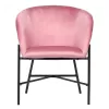 Armchair Julia velvet pink 61x57x74cm