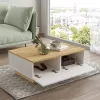 Coffee table Thunder sonoma-white color 90x60x31.5cm