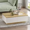 Coffee table Thunder sonoma-white color 90x60x31.5cm