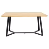 Table Gemma in sonoma-black color 140x80x75cm