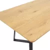 Table Gemma in sonoma-black color 140x80x75cm