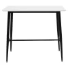 Bar table Harriet MDF in white-black color 120x60x105cm