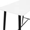 Bar table Harriet MDF in white-black color 120x60x105cm