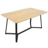 Table Gemma in sonoma-black color 160x90x75cm