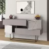 Buffet Roberta light mocha-white marble 145x40x82cm