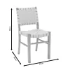 Brane chair wood sonoma antique-seat pu white