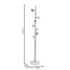 Coat Stand Violetta metal light blue D31x167cm