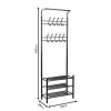 Entrance unit Federica metal white 65x28x187cm