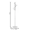 Coat Stand Marianna metal white-natural D37x169cm