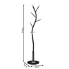 Coat Stand Sergio metal black-natural D37x171cm