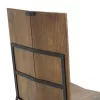 Chair Elora solid wood acacia walnut-black metal