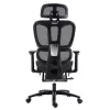 Office chair manager with footrest Verdant Premium Quality mesh black