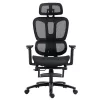 Office chair manager with footrest Verdant Premium Quality mesh black