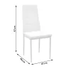 Chair Cube PU grey-chrome leg