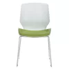 Visitor office chair Genuine PP white-green