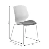 Visitor office chair Genuine PP white-green