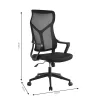 Manager office chair Flexibility with fabric mesh in grey colour