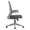 Office chair Enrich with fabric mesh in grey colour