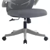 Office chair Enrich with fabric mesh in grey colour