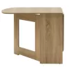 Dining table Nadine polymorphic-extendable color sonoma 160x80x76.5cm