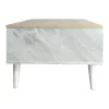 Coffee table Moses color sonoma-white marble 90x54x37.5cm