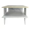 Coffee table Moses color sonoma-white marble 90x54x37.5cm