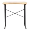 Desk Giovanni walnut-black 60x35x64.5cm