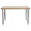 Table Bruce walnut-black 120x73x73cm