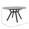 Extendable Table Frances MDF in sonoma-black color 100-140x100x75cm