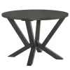 Biron table natural wood rubberwood-MDF brown-anthracite D120x75cm