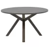 Biron table natural wood rubberwood-MDF brown-anthracite D120x75cm