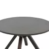 Biron table natural wood rubberwood-MDF brown-anthracite D120x75cm