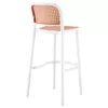 Bar stool Juniper with UV protection PP beige-white 51x52x102.5cm