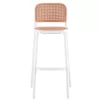 Bar stool Juniper with UV protection PP beige-white 51x52x102.5cm