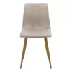 Chair Noor light grey velvet-natural metal leg 44x55x86cm