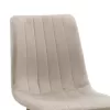 Chair Noor light grey velvet-natural metal leg 44x55x86cm