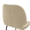 Bar Stool Impel metal black legs-fabric beige