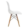 Chair Julita PP white-natural leg 46x50x82cm