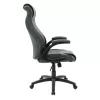 Manager office chair Bear with pu grey antique-black colour