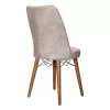 Chair Nevis I ecru antique fabric-walnut leg