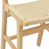 Bar stool Julien natural rubberwood-natural rope 45x46x95cm